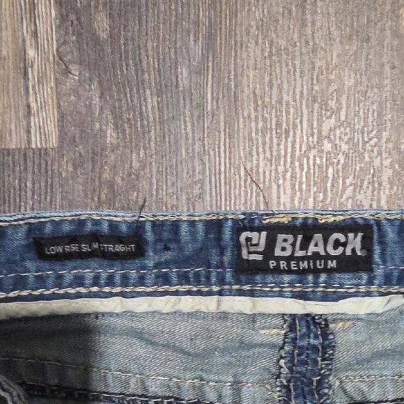 Buckle Black 32x34 Men's Low Rise Slim Straight Blue Jeans Distressed - Picture 2 of 9